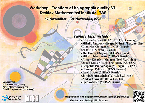 Conference "Frontiers of Holographic Duality-6"