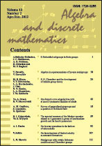 Algebra and Discrete Mathematics